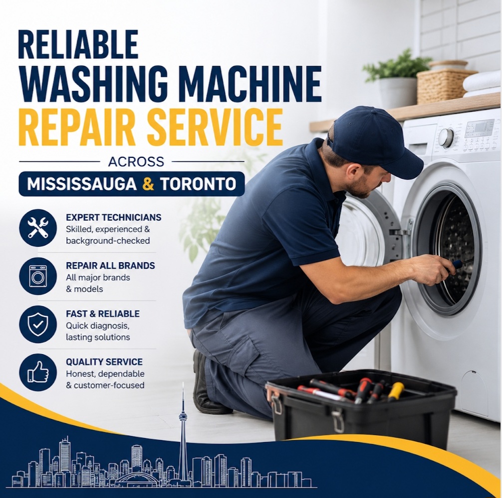 Reliable washing machine repair service across Mississauga and Toronto