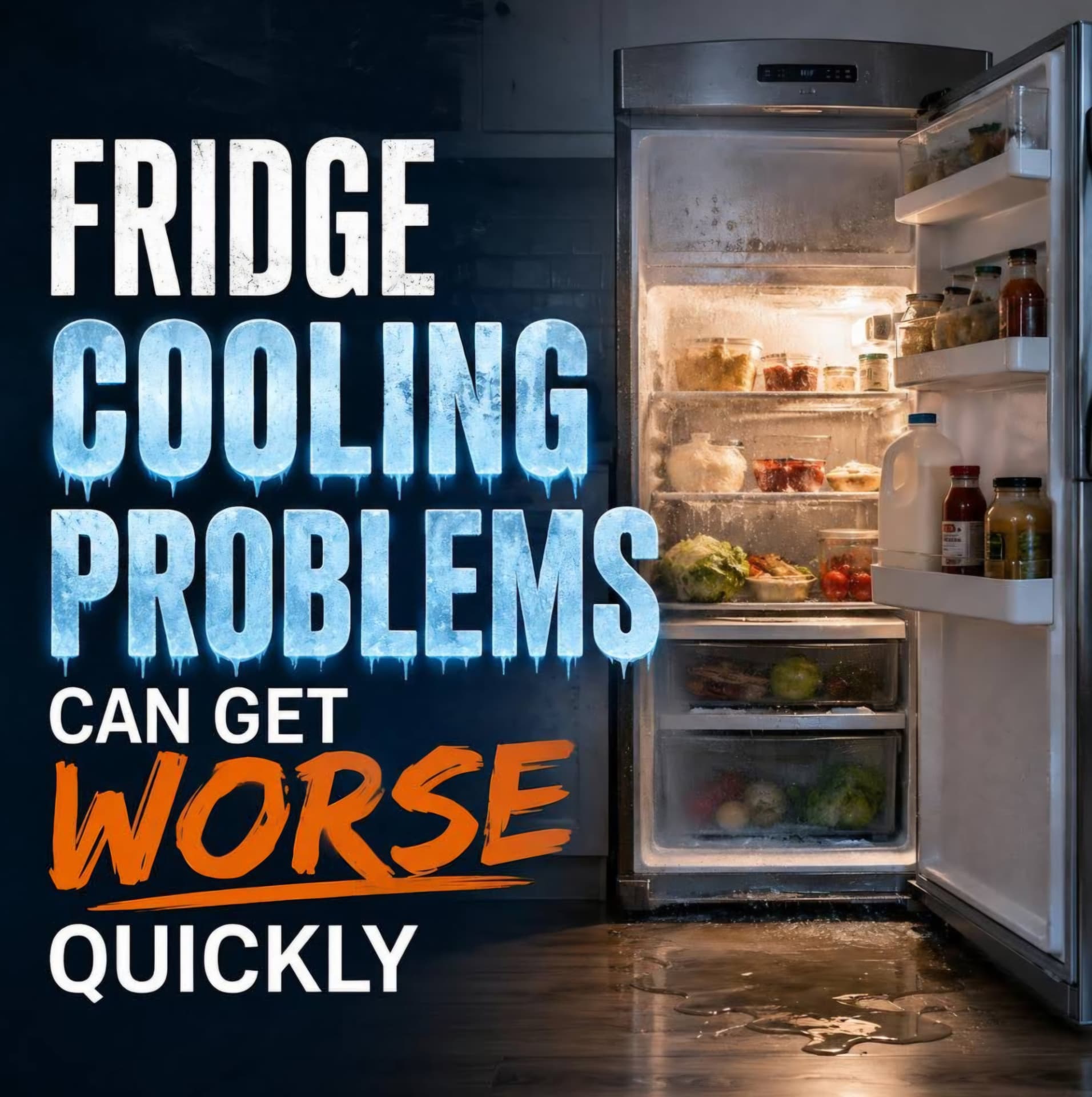 Fridge cooling problems can get worse quickly — call for fast fridge service
